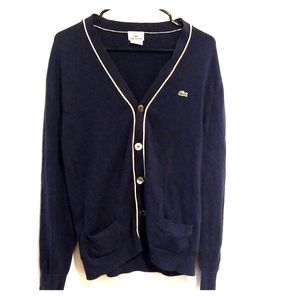 Navy blue Lacoste Cardigan size 5